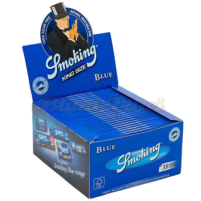 Smoking Blue King Size Cigarette Rolling Papers