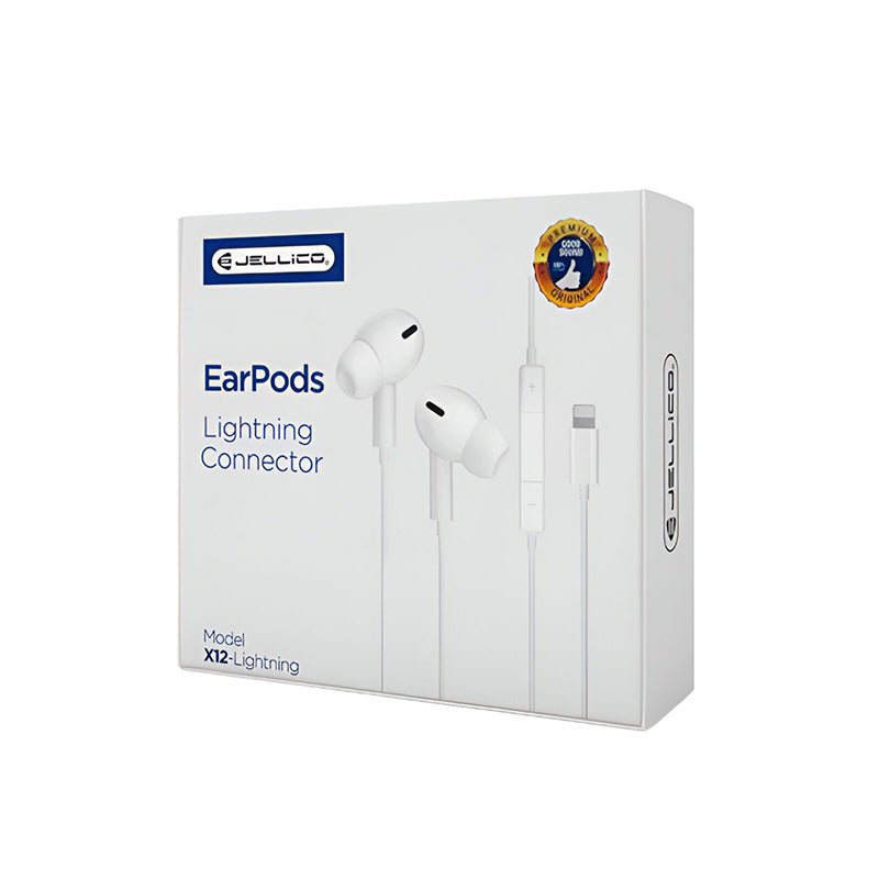 Earpods 3,5 mm met lightning aansluiting |Bluetooth Versie - Jellico X12