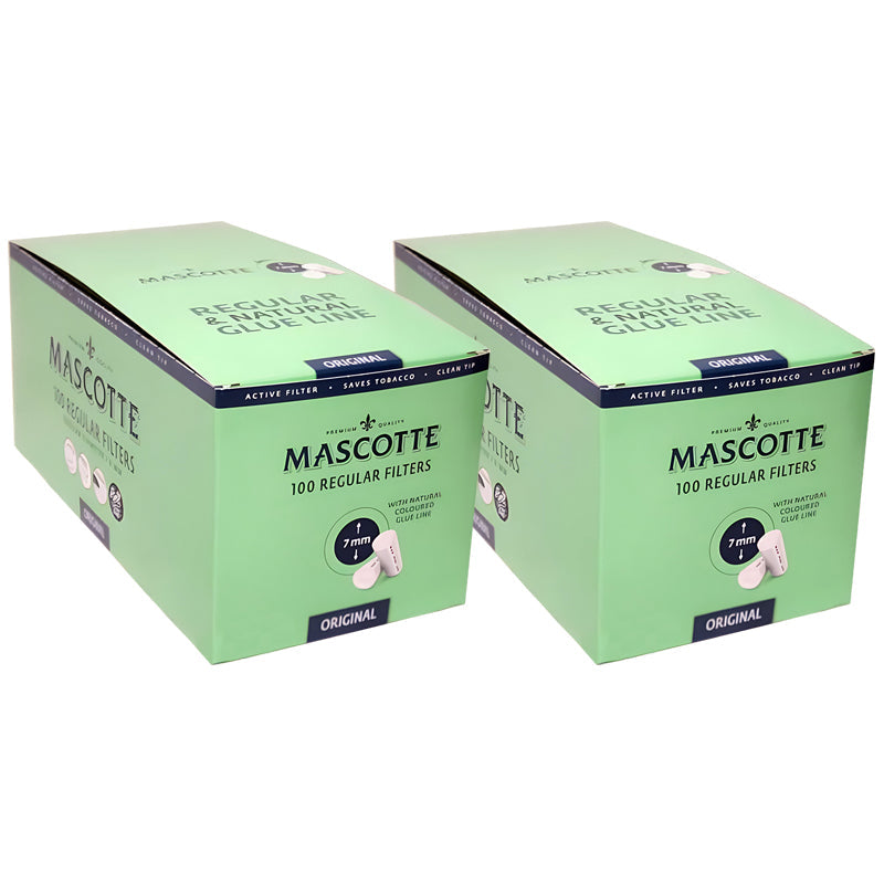 Mascotte Original Regular 5.3 mm Paper-Wrapped Filter Tips – 10 zakjes à 100 stuks