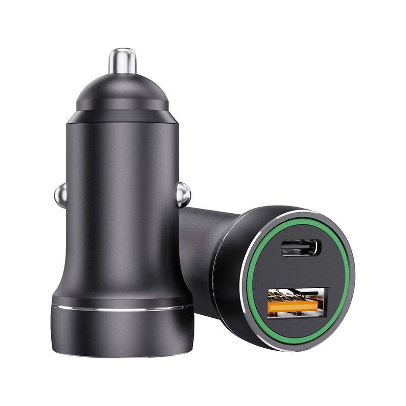 Premium Fast Car Charger PD+QC3.0 | 20W PD + 18W QC | USB -A + UBB-C - Jellico F4