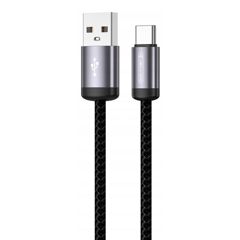 60W PD firm braided oplaad kabel USB A to type C-Jellico B27