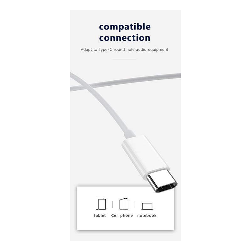 Earpods 3,5 mm met tpye C aansluiting - Jellico X12