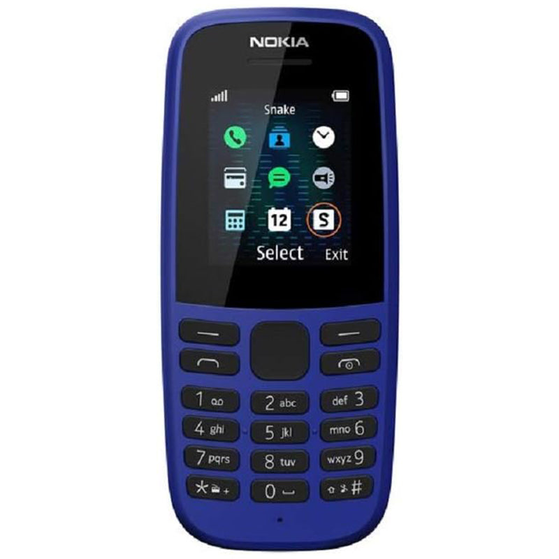 Nokia 105 (4e Editie) – Eenvoudige Mobiele Telefoon – Blauw – Lange Batterijduur