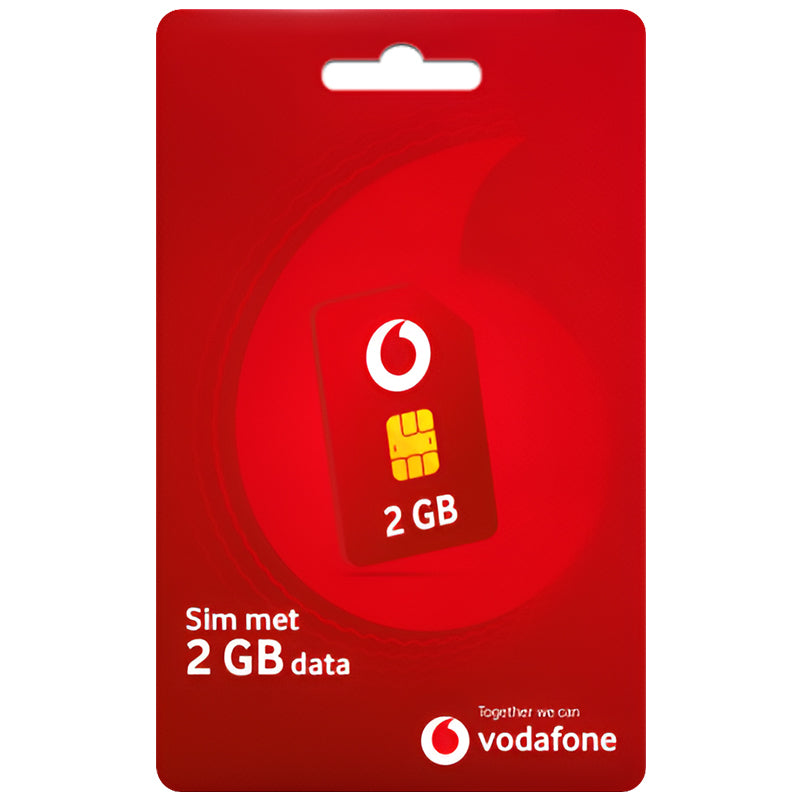 Sim Kaarten - Vodafone Prepaid SIM Pakket met 2GB Data