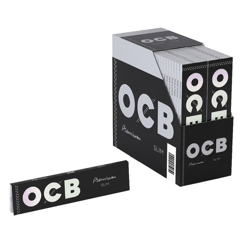 OCB Premium Slim Vloei + Filtertips – Boekje 32 Vloeitjes + 32 Tips
