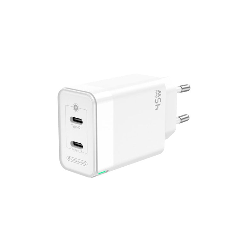 GaN PD+PD 45W 2 ports fast charging Adaptor - Jellico C106