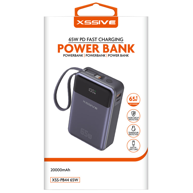 Xssive 65W PD Snelladende Powerbank – 20.000mAh (XSS-PB44)