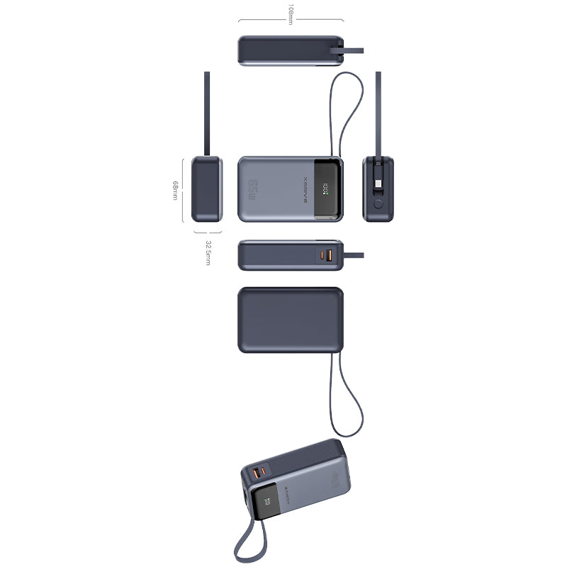 Xssive 65W PD Snelladende Powerbank – 20.000mAh (XSS-PB44)