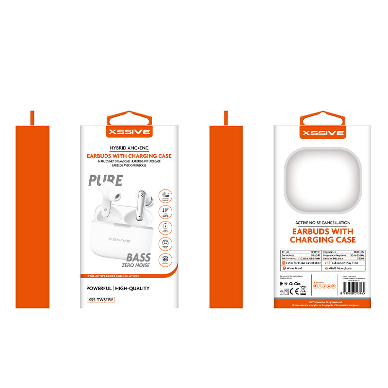 Xssive Draadloze Oordopjes – Wit (XSS-TWS11W)