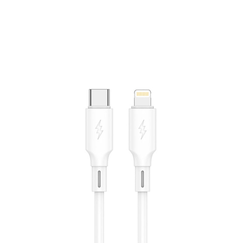 Jellico Siliconen USB-C naar Lightning Kabel 1m – 60W PD Snellaadkabel B24