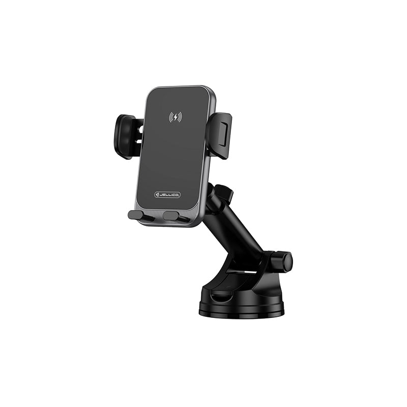 Draadloze autolader & telefoon houder 15W Jellico W20