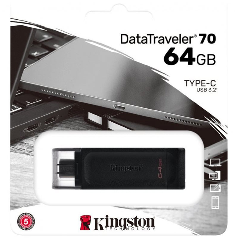 Kingston DataTraveler Max 64 GB USB-C Flash Drive met USB 3.2 Gen - Zwart