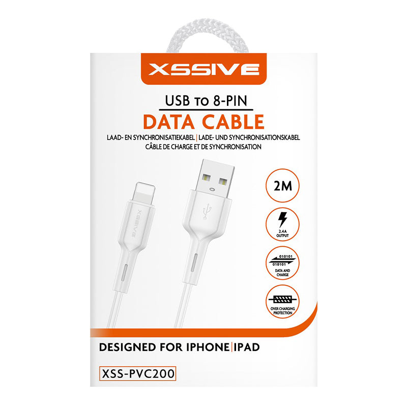 Xssive USB naar iPhone Lightning Kabel – 2 Meter (XSS-PVC200L)