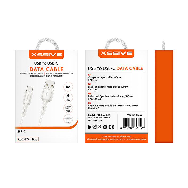 Xssive USB naar Type-C Kabel – 2 Meter (XSS-PVC200C)