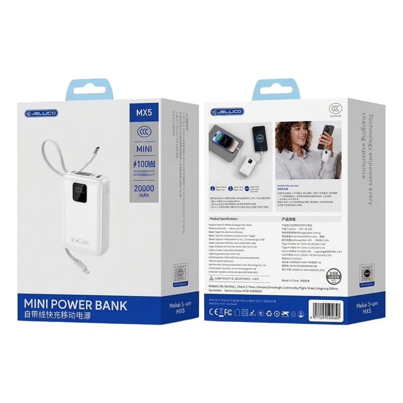 Jellico Powerbank MX5 – Wit