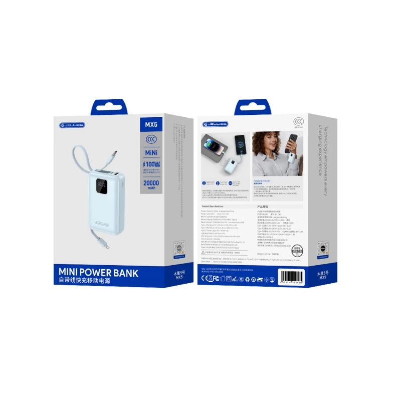 Jellico Powerbank MX5 – Blauw