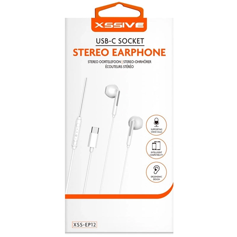 Xssive Stereo Headphones USB-C XSS-EP12 - White