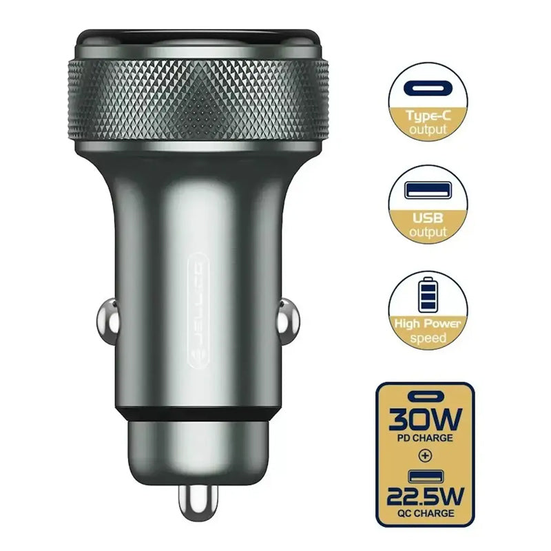 Jellico Autolader 2 Poorten PD 30W + QC 22,5W – 52,5W Max F13