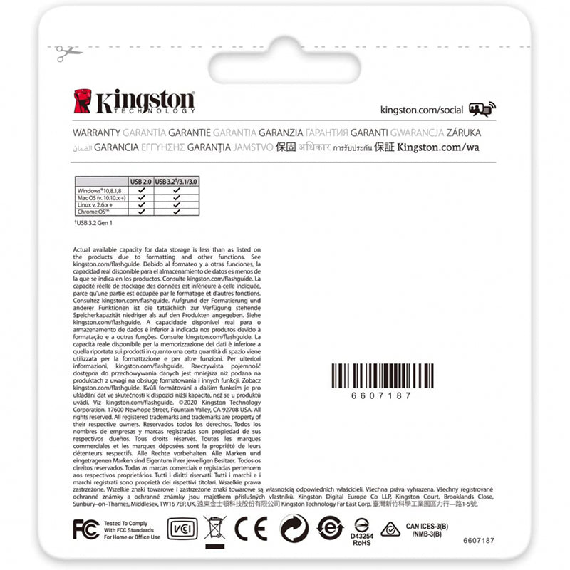 Kingston DataTraveler Exodia 32GB USB 3.2 Flash Drive - Zwart