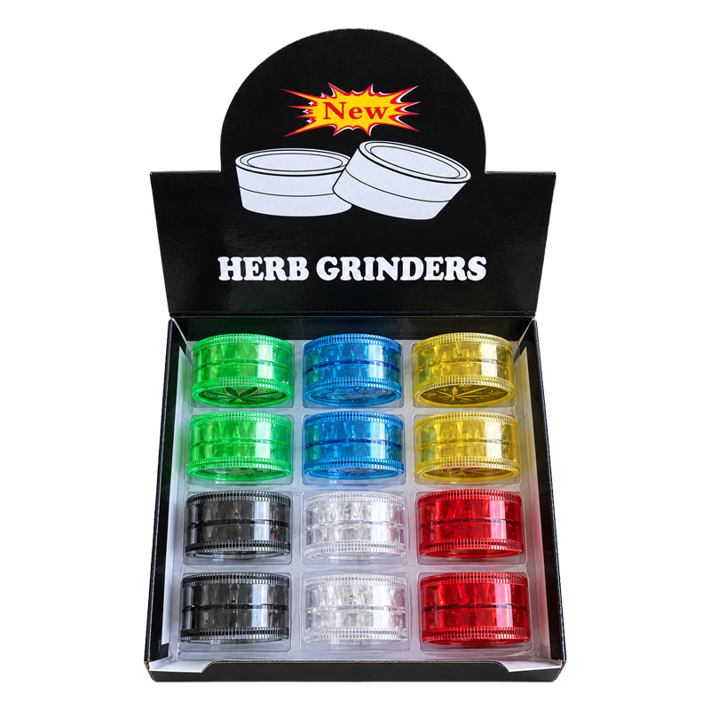 Mini Plastic Grinder Bladeren 40 mm – Set van 12