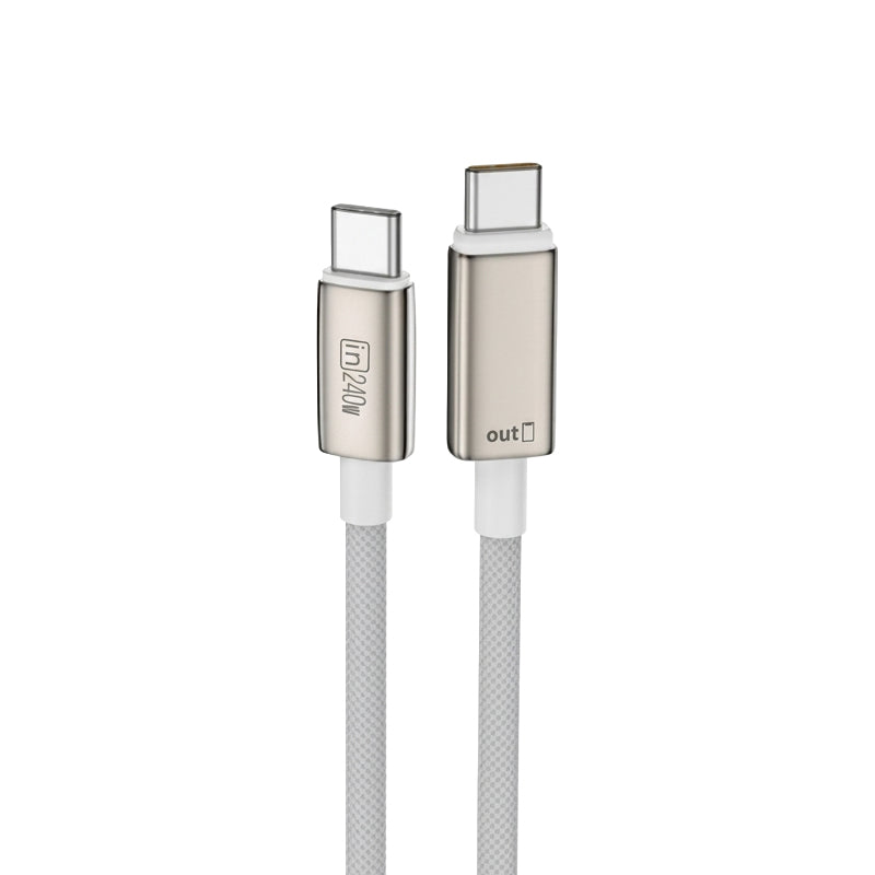 Jellico USB-C naar USB-C PD Kabel 240W – Wit, Model SX9
