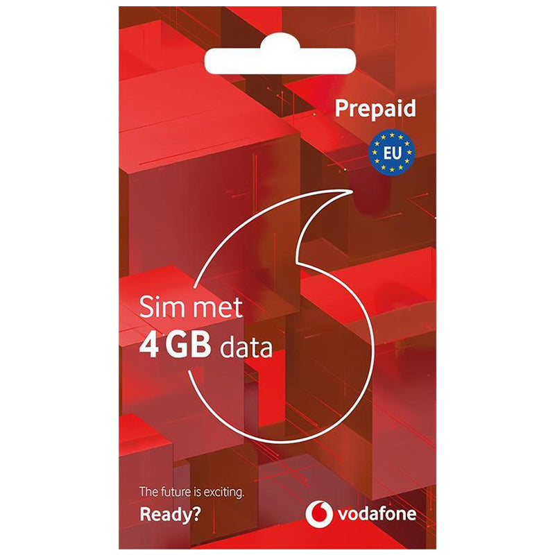 Sim Kaarten - Vodafone Prepaid SIM Pakket met 4GB Data