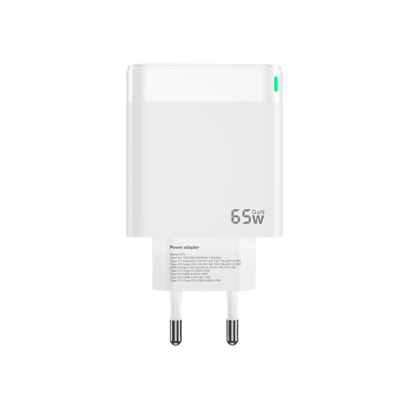 GaN PD+PD+QC 65W 3 fast ports adaptor C79 - Jellico