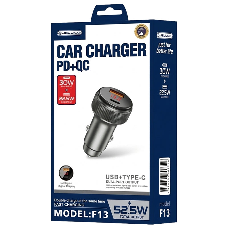 Jellico Autolader 2 Poorten PD 30W + QC 22,5W – 52,5W Max F13