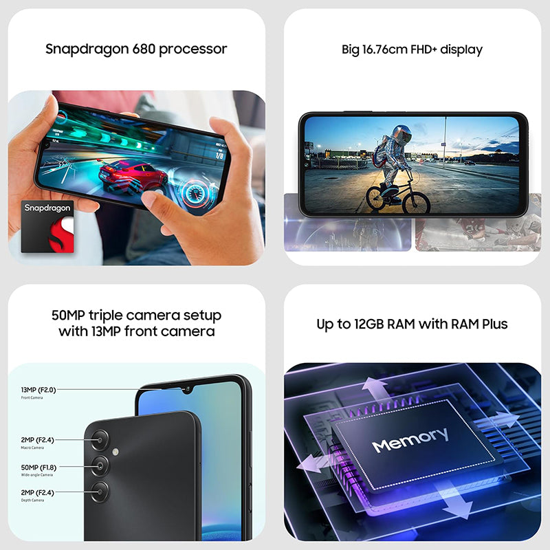 Samsung Galaxy A05s 64GB/128GB Zwart - Smartphone