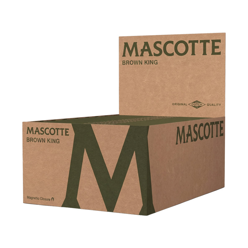 Mascotte Brown King Size Rolling Papers – Premium Rookvloeipapiertjes voor Zelfdraaien (King Size Format)