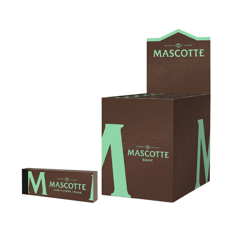 Mascotte Brown Filter Tips – Premium Rooktips voor Zelfdraaien – Sterke Kwaliteit Papieren Tips