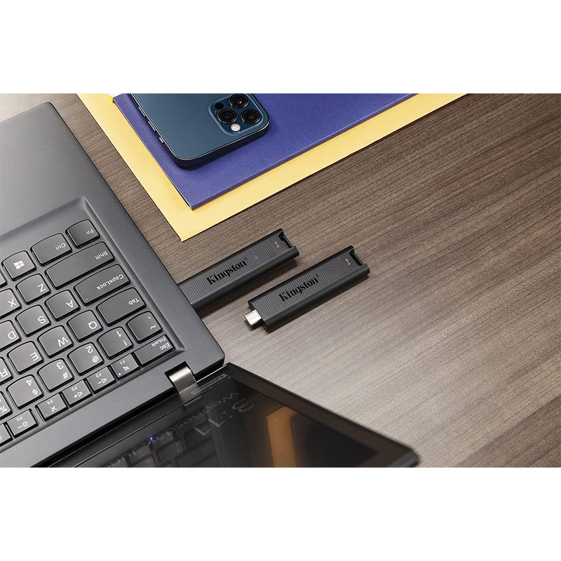 Kingston DataTraveler Max 256 GB USB-C Flash Drive met USB 3.2 Gen - Zwart