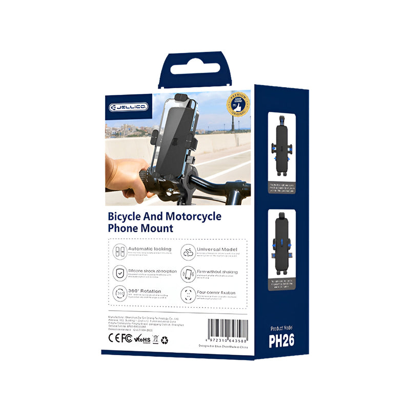 Smartphonehouder voor Fiets & Motor - Jellico PH26