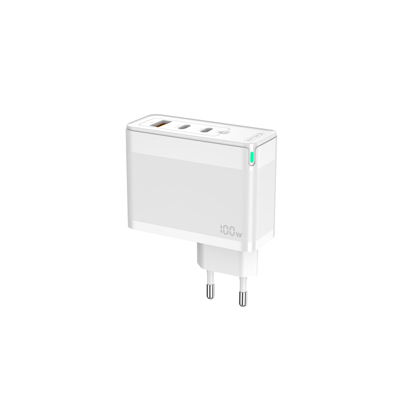GaN PD+PD+QC 100W ( 3 ports supporting fast charger) -Jellico C118