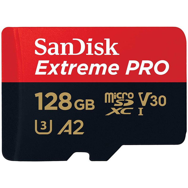 SanDisk Extreme Pro 128GB microSDXC UHS-I Kaart met Adapter - 200MB/s Leessnelheid