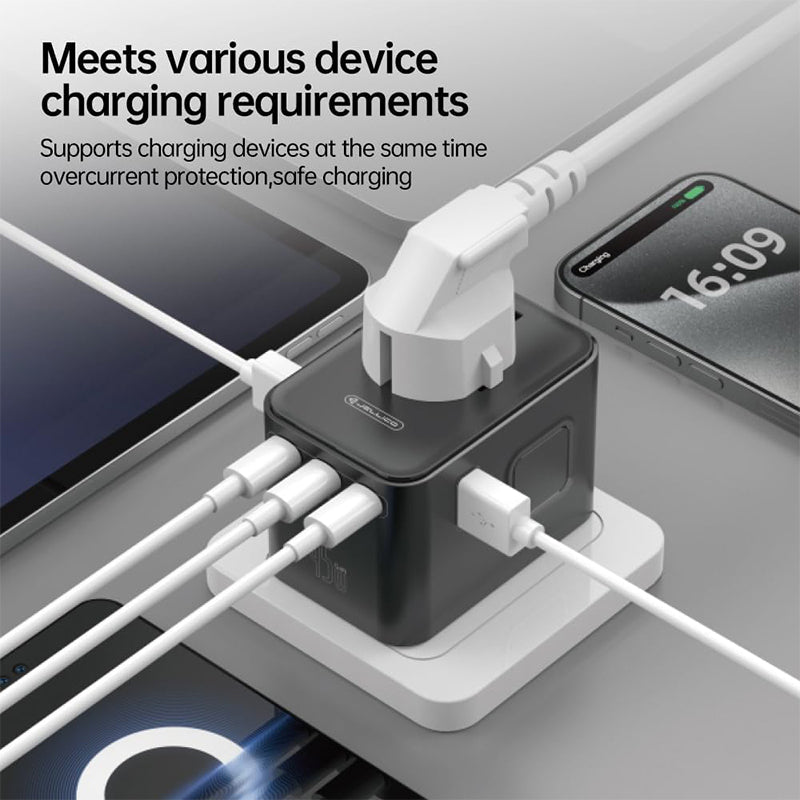 World Travel Adapter. (All in 1, AU, EU, UK, US Plug) - Jellico S45