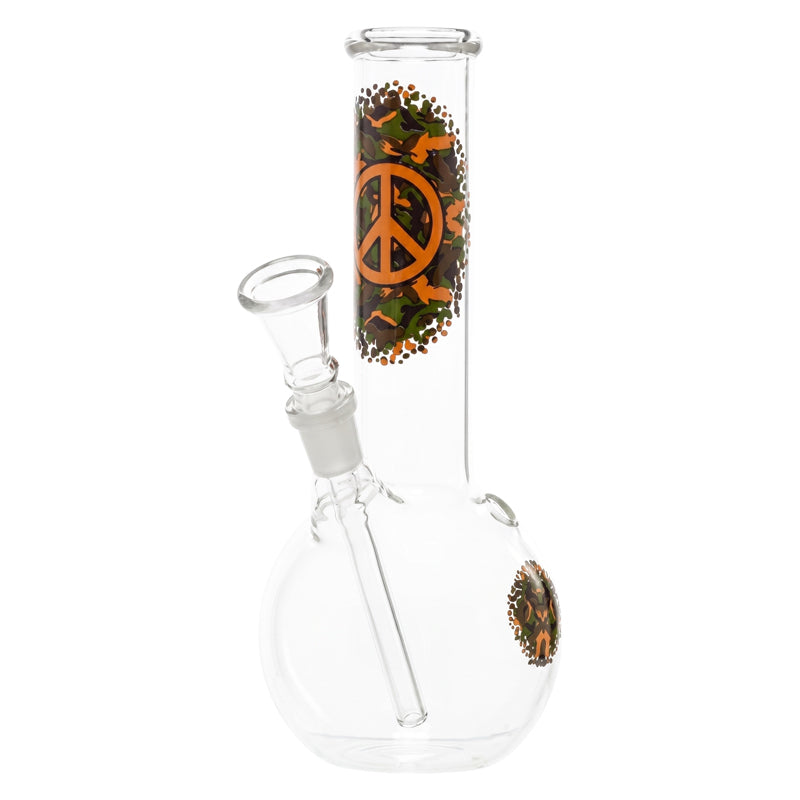 Greenline Glazen Bong 21cm – Ø34mm – 14,5mm Aansluiting Waterpijp