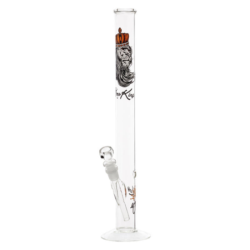 Lion King Straight Tube Glazen Bong – Klassieke Waterpijp Design