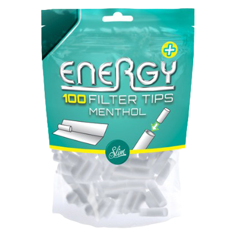 Energy+ Menthol Slim Filters 100 Stuks – Menthol Filter Tips