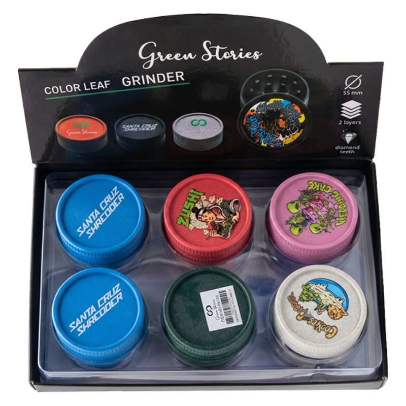 Green Stories Colour Leaf Plastic Grinder