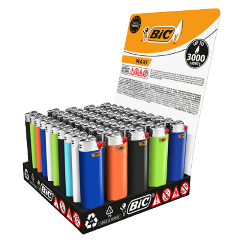 BIC Maxi Standard Aanstekers Display – Wegwerp Aanstekers