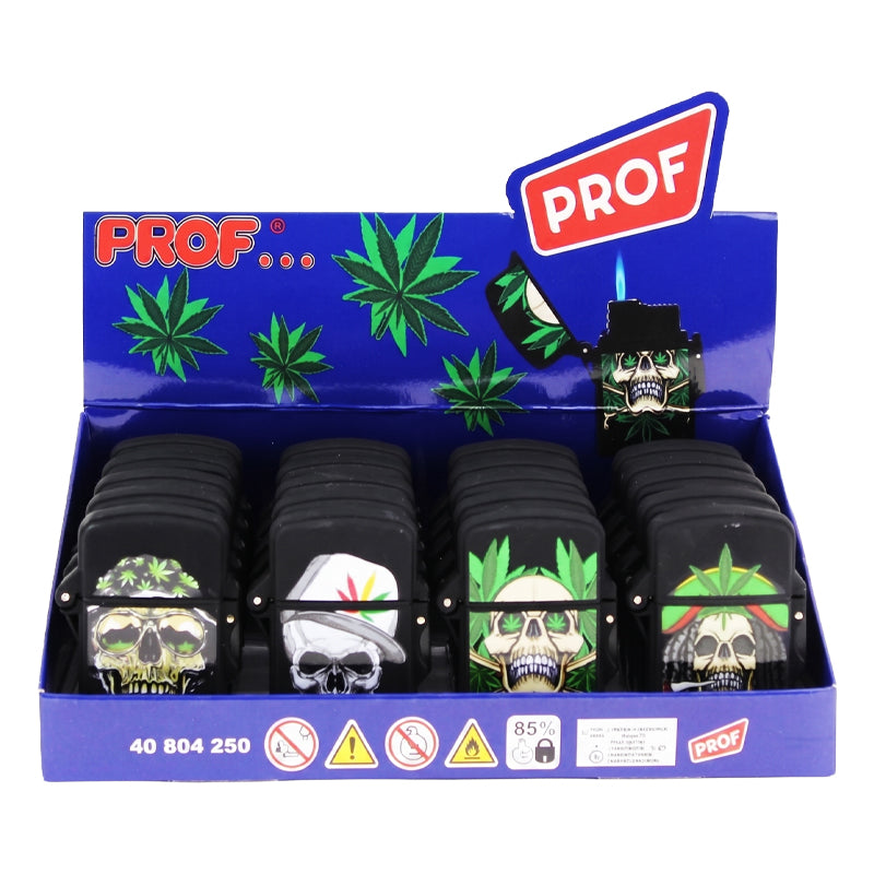 Rasta Skulls Malibu Jet Flame DL20 Lighter