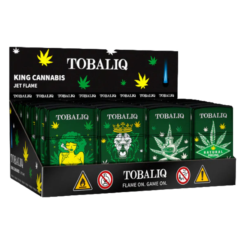 TOBALIQ Jet Flame Lighter King Cannabis