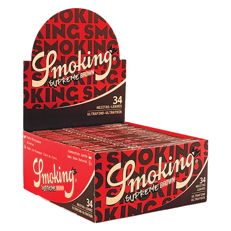 Smoking Superme Brown King Size Slim Rolling Papers
