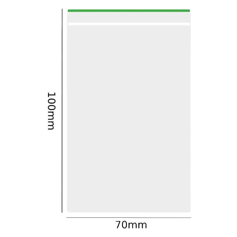 Ziplock zakjes 60x100 mm – Transparante hersluitbare plastic zakjes