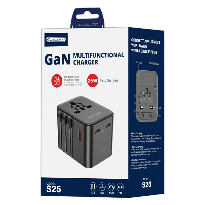 Jellico GaN multifunctionele 25W snellader - S25