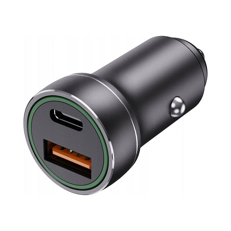 Jellico F4 PD+QC3.0 Premium Fast Car Charger | 20W PD + 18W QC | USB -A + UBB-C