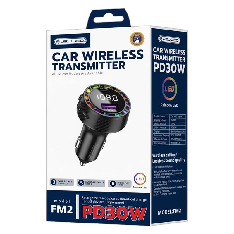 Bluetooth car FM transmitter 30W-jellico FM2