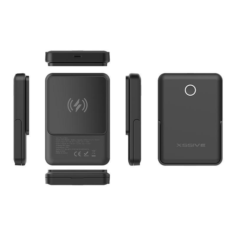 Xssive Premium Magnetic Wireless Mini Power Bank – 5,000mAh (XSS-PB42B) 