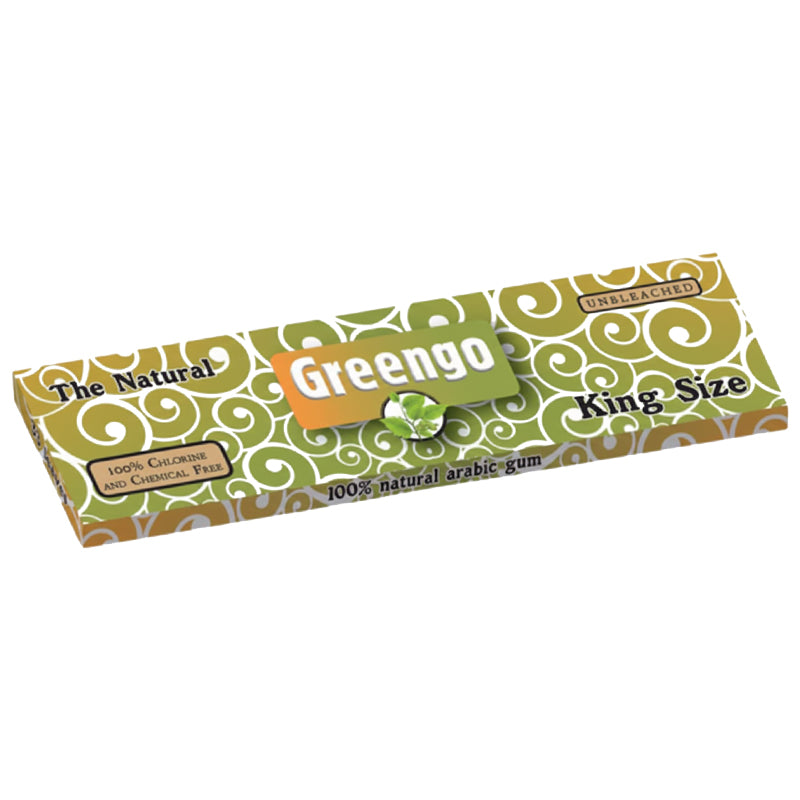 Greengo King Size Vloei – Ongebleekt, 100% Natuurlijk, Chloor- en Chemicaliënvrij